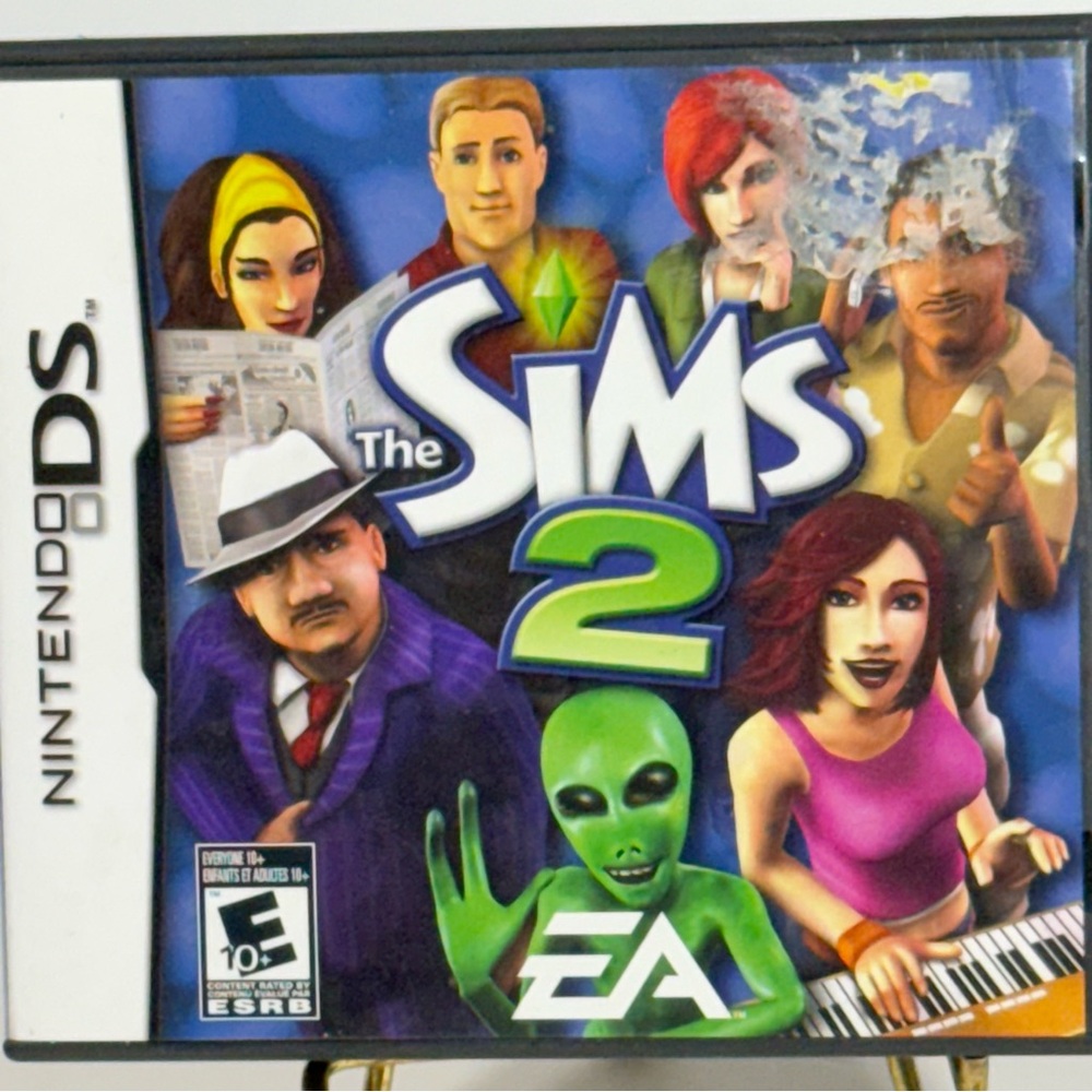 Sims2 The Sims 2 EA Nintendo DS Game Case Manual CIB Pre-Owned Entertainment